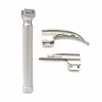 Ларингоскоп лампочный для экстренной медицины Медплант ЛЭМ-02/Л неонатальный, 2 клинка, артикул 823