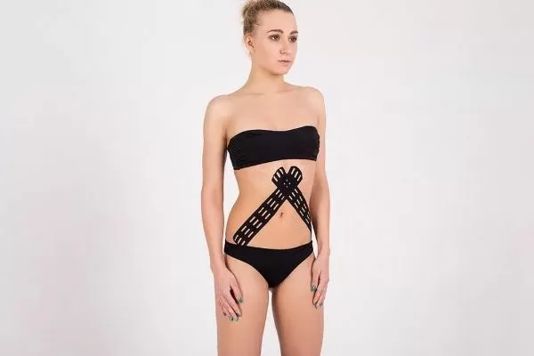 Кинезио тейп BBalance BBTape Lymph Tape перфорированный для тела (5см*5м) бежевый