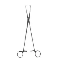 Щипцы однозубые для оттягивания матки (пулевые)