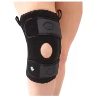 Бандаж на коленный сустав Talus КС-616 разъемный, с силиконовым кольцом и пружинными ребрами жесткости, размер универсальный