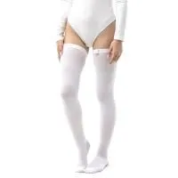 Чулки компрессионные Ergoforma EU 237 унисекс 1 класс компрессии с закрытым носком антиэмболические для операции белые 