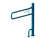 Поручень для инвалидов откидной, отдельно стоящий с бумагодержателем ПО-06.03.915.100.970