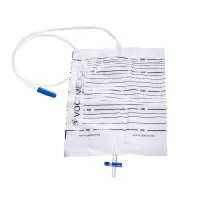 Мочеприемник прикроватный Vogt Medical 2000 мл с крестовым краном, с приводной трубкой стерильный