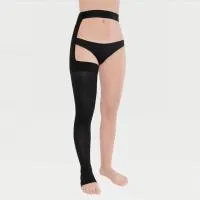 Моночулок IDEALISTA ID-330 1 класс компрессии с открытым носком цвет черный 