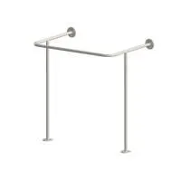 Поручень для инвалидов для раковины верхний с доп. опорой на пол ПР-05.01.800.595.847