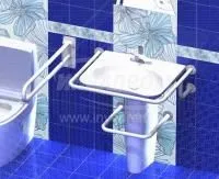 Поручень для инвалидов для раковины верхний ПР-05.03.710.550.230.Н
