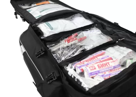 Аптечка для оказания первой помощи спасателями по приказу 246н МЕДПЛАНТ в двух рюкзаках универсальных РМУ-02, артикул 1674