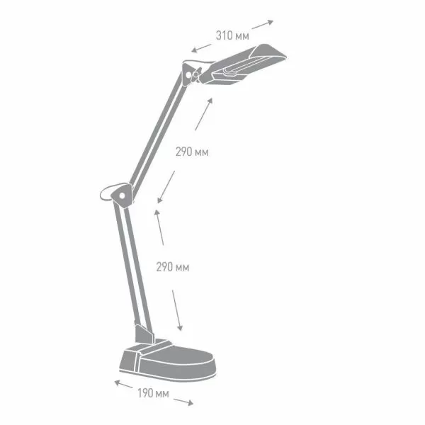 Светильник настольный белый Camelion KD-017A 3277