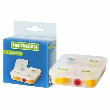Таблетница Пилюля на Один день  д/лек ср-в