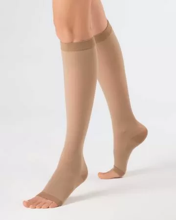 Гольфы компрессионные OFA BAMBERG Classic унисекс с открытым носком 1 класс компрессии цвет бежевый 