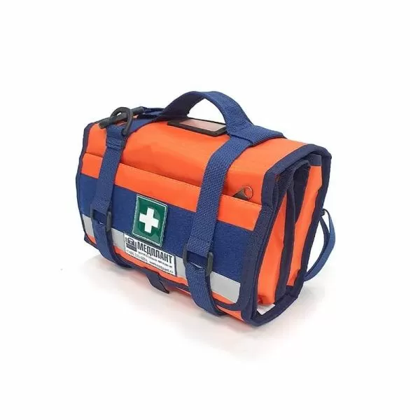 Набор первой помощи НПП МЕДПЛАНТ базовый исполнение 1 в сумке универсальной раскладной СУР-01, цвет оранжевый, артикул 1513