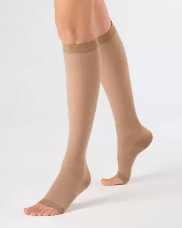 Гольфы компрессионные OFA BAMBERG Classic унисекс с открытым носком 2 класс компрессии цвет бежевый 