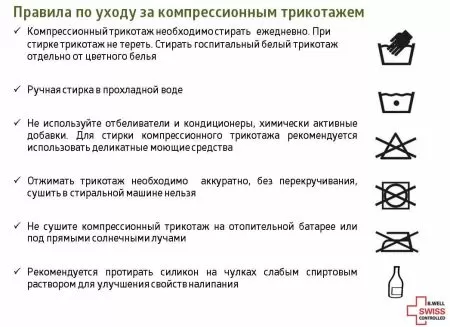 Чулки компрессионные B.Well CARE JW-224 унисекс 2 класс компрессии с закрытым носком антиэмболические для операции белые 