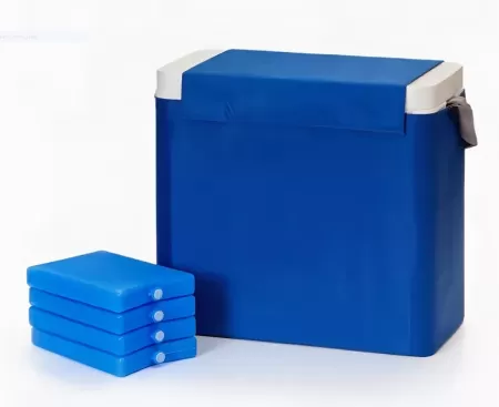 Термоконтейнер медицинский Мока ТМ-9 полезный объем 7,4л (хл/эл-ты в комплекте, ХЭ-03 (4шт))