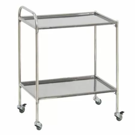 Стол процедурный передвижной с двумя полками СПп-01-МСК (полки-нерж. сталь, МСК-5501)
