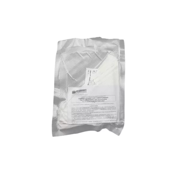 Повязка косыночная универсальная МЕДПЛАНТ ПКу-01, цвет белый, упаковка Вакуум, артикул 1265