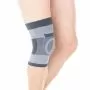 Бандаж компрессионный на коленный сустав Тривес Т-8520/Т.44.05 с силиконовым кольцом, серый 