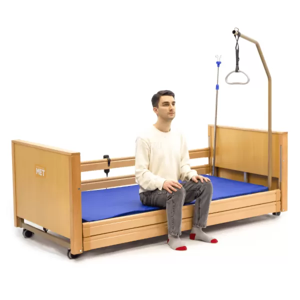 Кровать электрическая МЕТ TERNA LOW с опусканием ложа до уровня пола