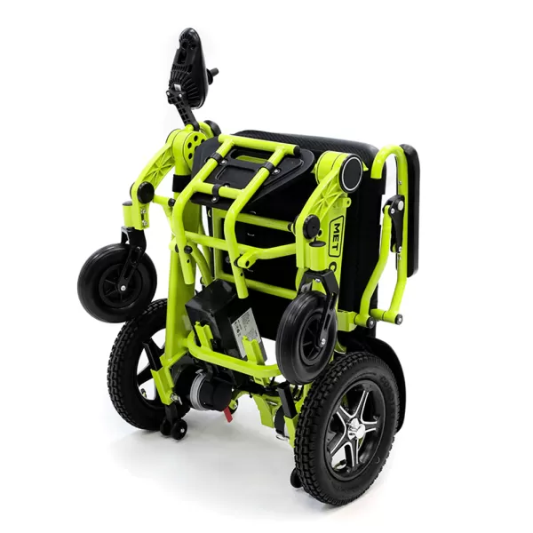 Кресло-коляска с электроприводом MET Compact 35 складная, с алюминиевой рамой