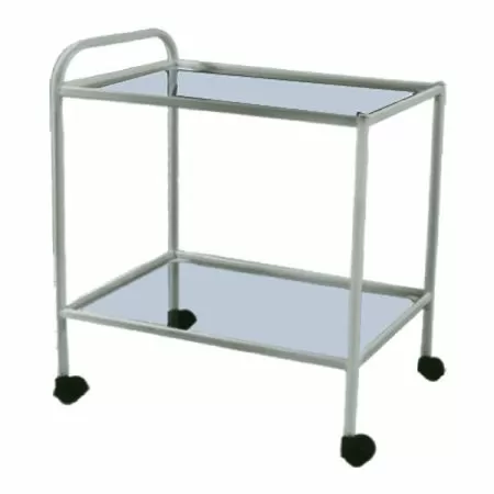 Стол процедурный передвижной с двумя полками СПп-01-МСК (полки-стекло, МСК-501-01М)
