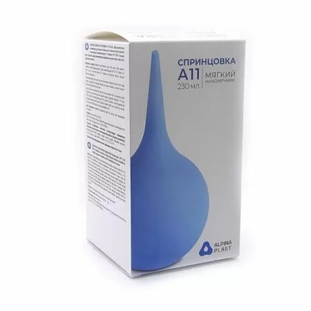 Спринцовка СПП-Альпина пласт А11 с мягким наконечником, 230 мл