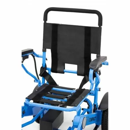 Кресло-коляска с электроприводом MET Compact 35 с алюминиевой рамой, синяя