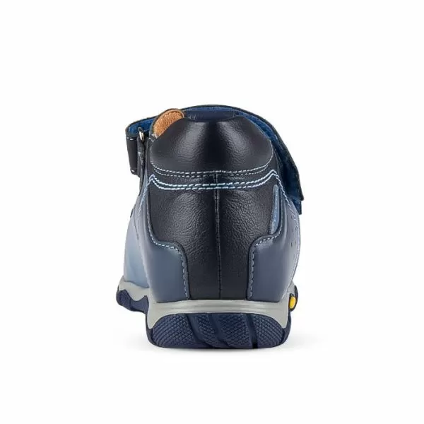 Сандалии ортопедические детские TWIKI TW-134-18 кожаные с открытым носом цвет синий 