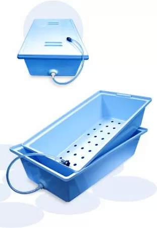 КДС-35 контейнер с нижним сливом для дезинфекции мед. изд. для тележки ТБ-01-"Кронт"-1