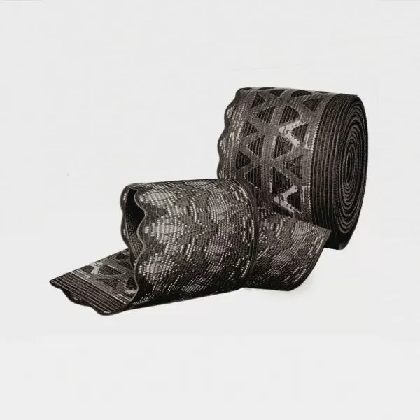 Чулки компрессионные IDEALISTA ID-301TW женские 1 класс компрессии с закрытым носком полупрозрачные с кружевной резинкой на широкое бедро цвет черный