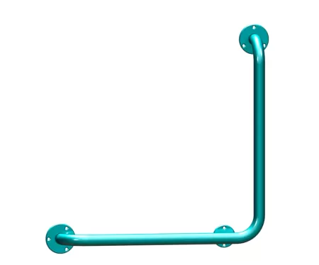 Поручень для инвалидов угловой Г-образный ПУ-02.01.500.500.90