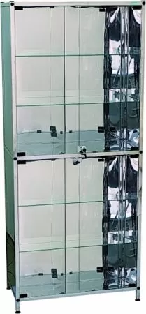 Шкаф медицинский двустворчатый из нержавеющей стали Э-113/Н-ШК