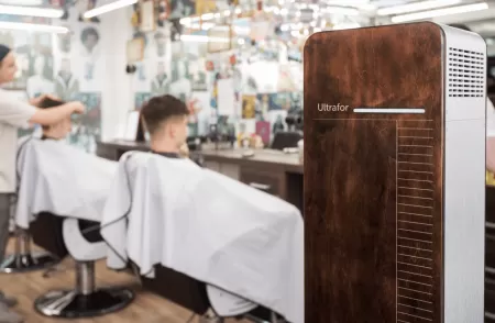 Облучатель-рециркулятор бактерицидный бытовой Ultrafor, 2 лампы по 30 Вт, с счетчиком наработки ламп, темное дерево