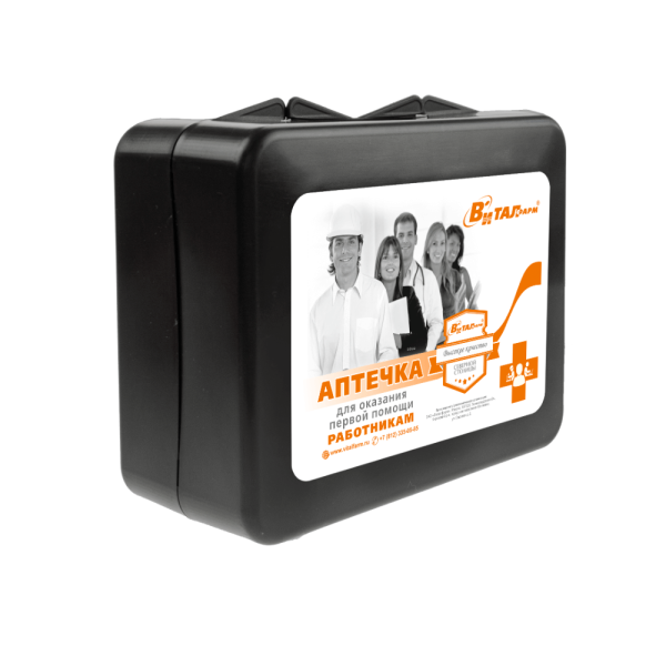 Аптечка Виталфарм для оказания работниками первой помощи по приказу № 262н от 24.05.2024г., жесткий футляр в ассортименте
