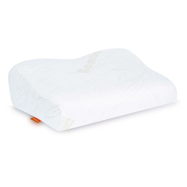 Подушка ортопедическая Luomma Lum F-515, с эффектом памяти и выемкой под плечо, валики 14 и 9 см, с регулировкой по высоте